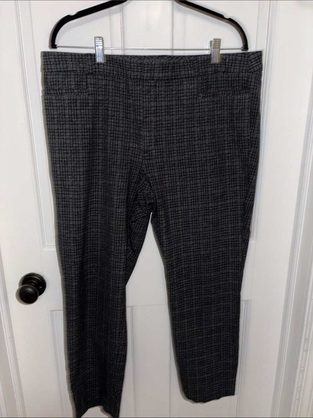 Banana Republic Women's Sloan Gray Plaid Pants